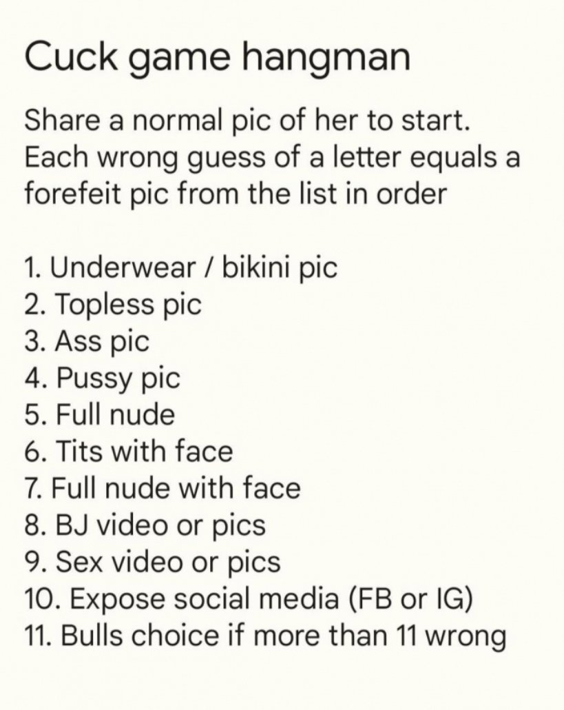 Hey cuck come play this game with me, show your slutty wife to the bull #B1p9NGCF